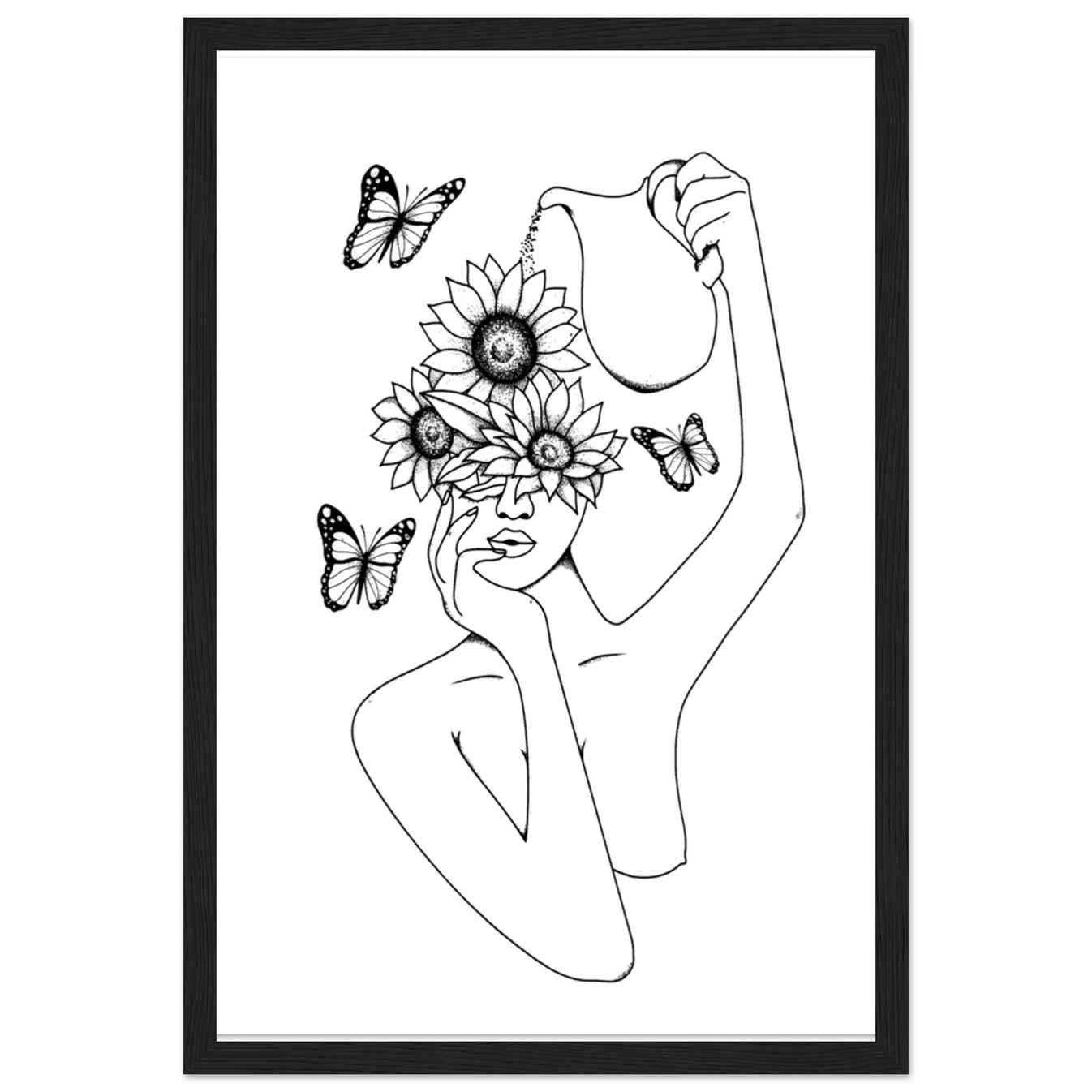 Zach Bryan Sun to Me Inspired Wooden Framed Graphic Print