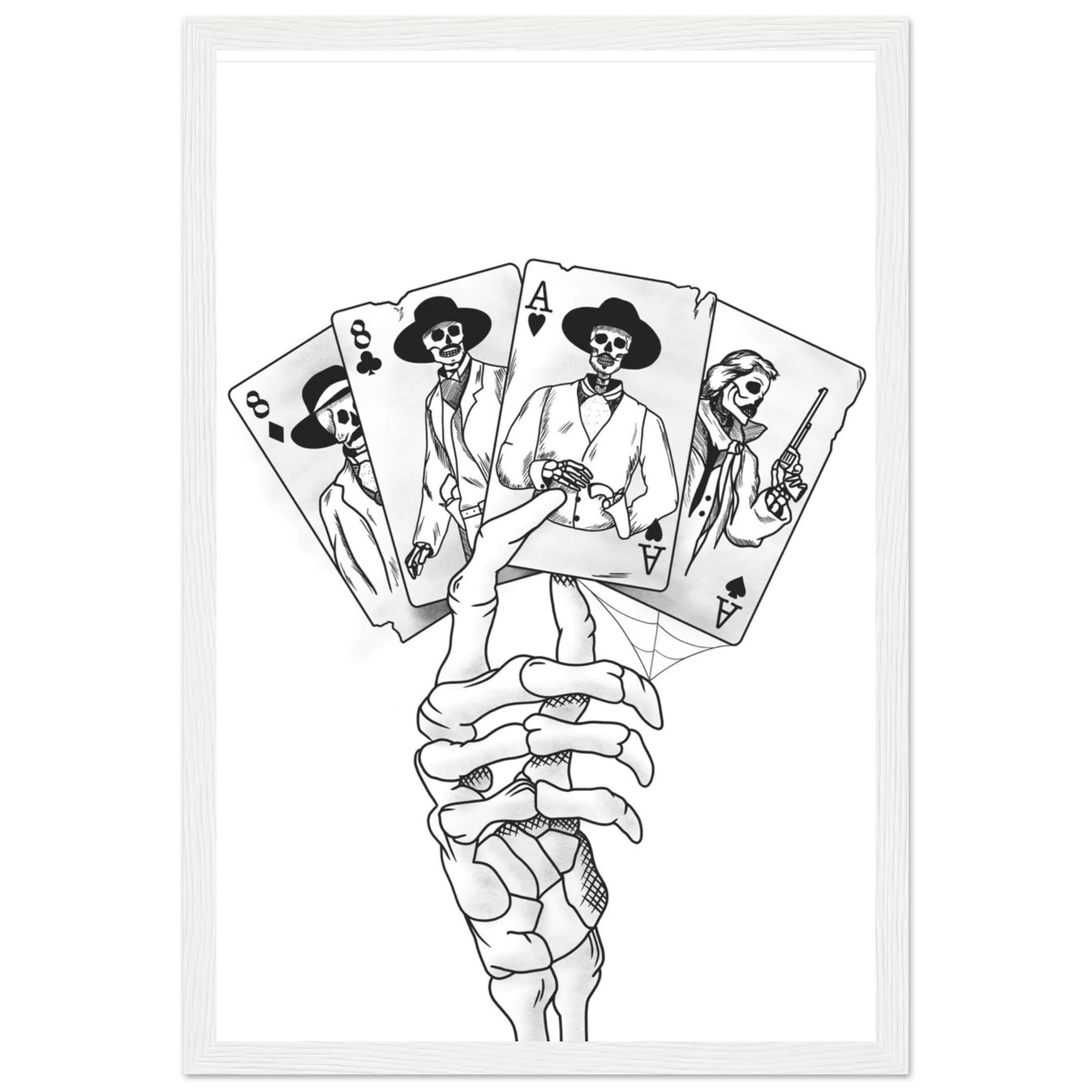 Tombstone Inspired Deadman's Hand Graphic Print