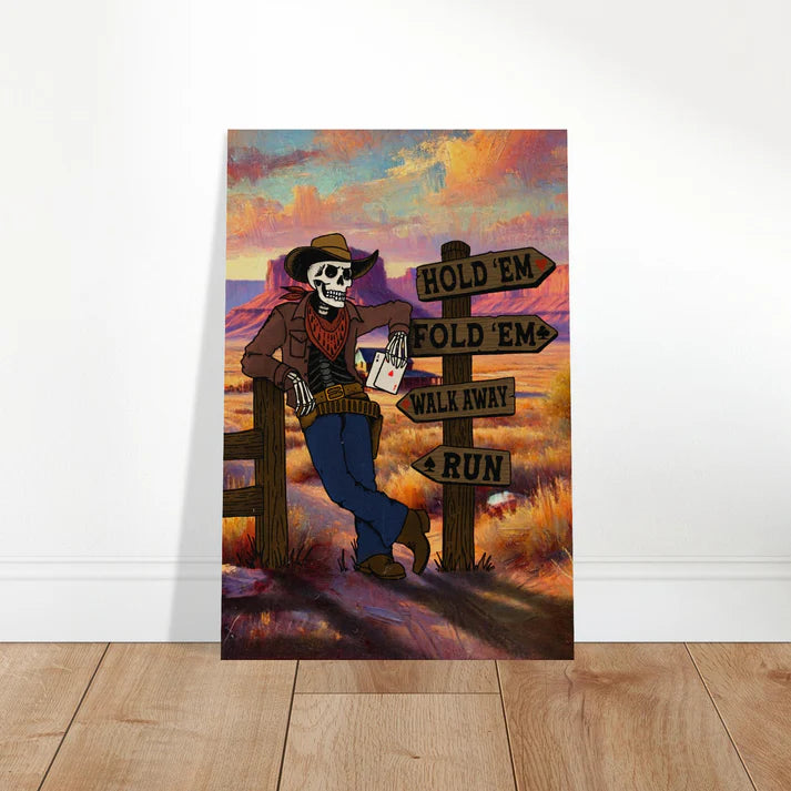 Kenny Rogers The Gambler Inspired Wall Art Print