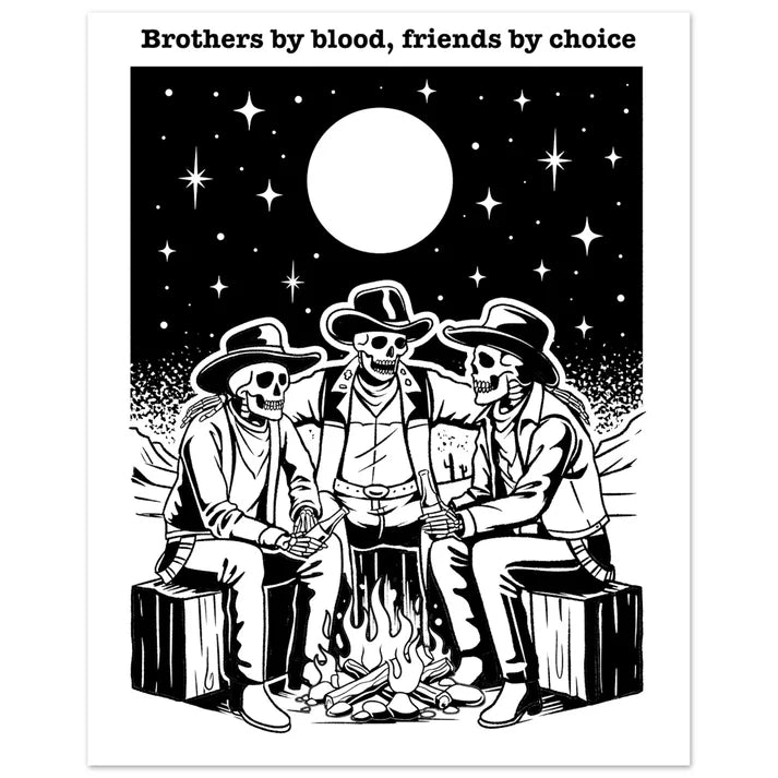 Skeleton Cowboys Brotherhood Print Pt. 1-2