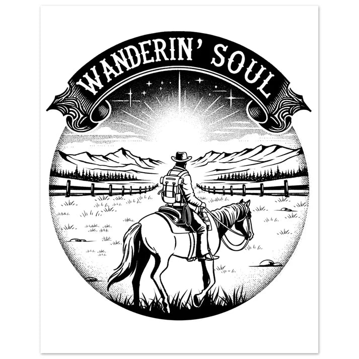 Wandering Soul Cowboy Print