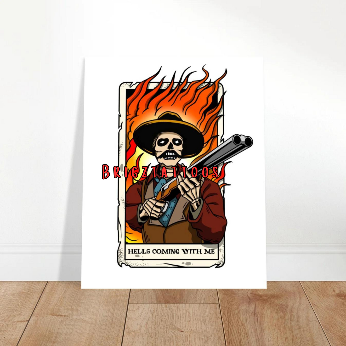 Hells Coming With Me Doc Holiday Tombstone Inspired Graphic Print