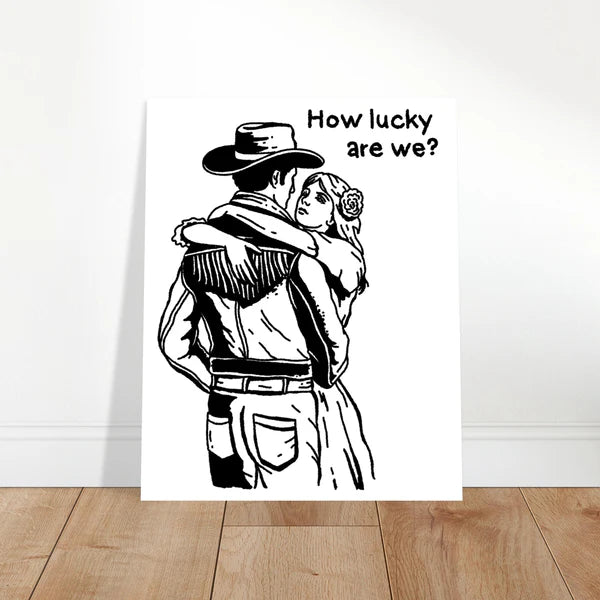 “28” Zach Bryan Inspired, Couple Dancing How Lucky Are We Print