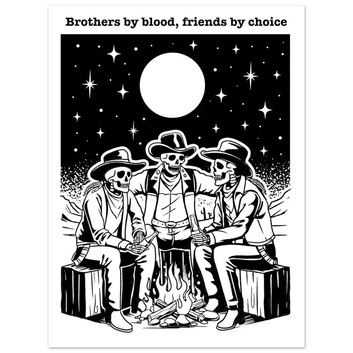 Skeleton Cowboys Brotherhood Print Pt. 1-2