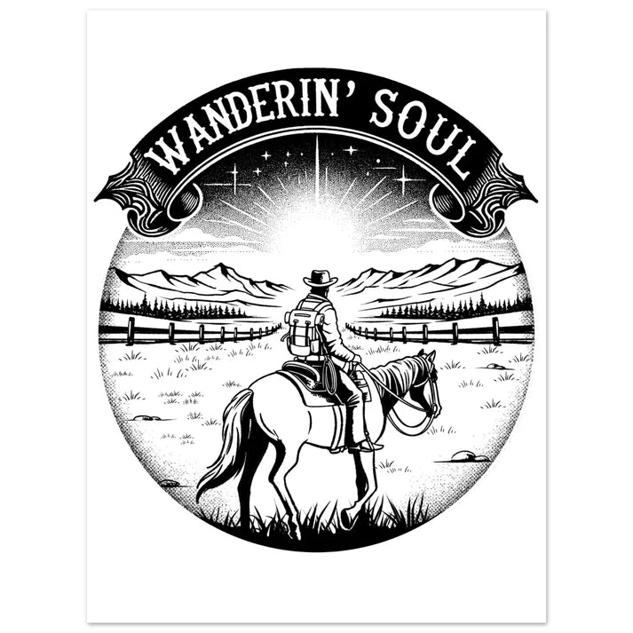 Wandering Soul Cowboy Print