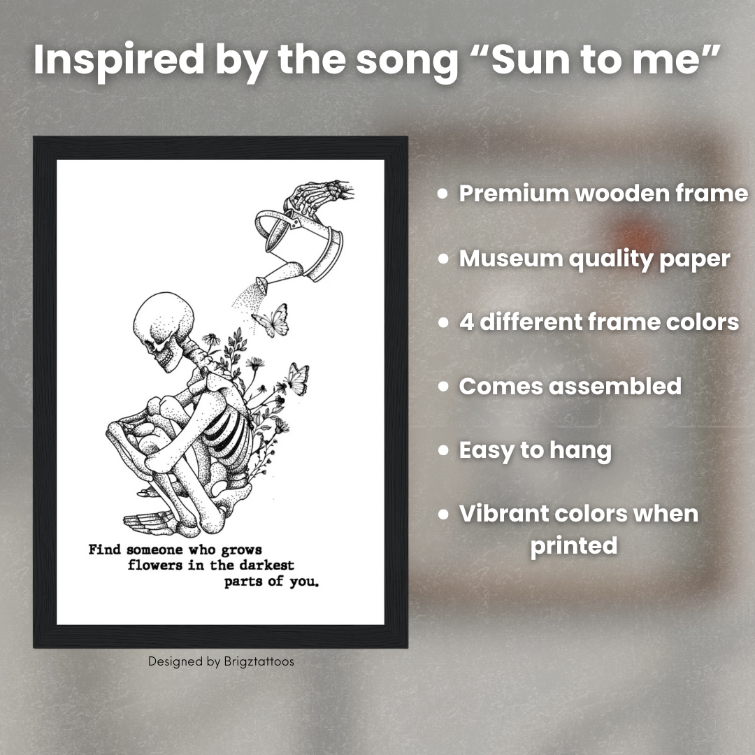 ZB Sun to Me Wooden Framed Print