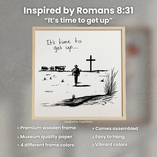 Romans 8:31 Inspired Wooden Framed Print pt. 2