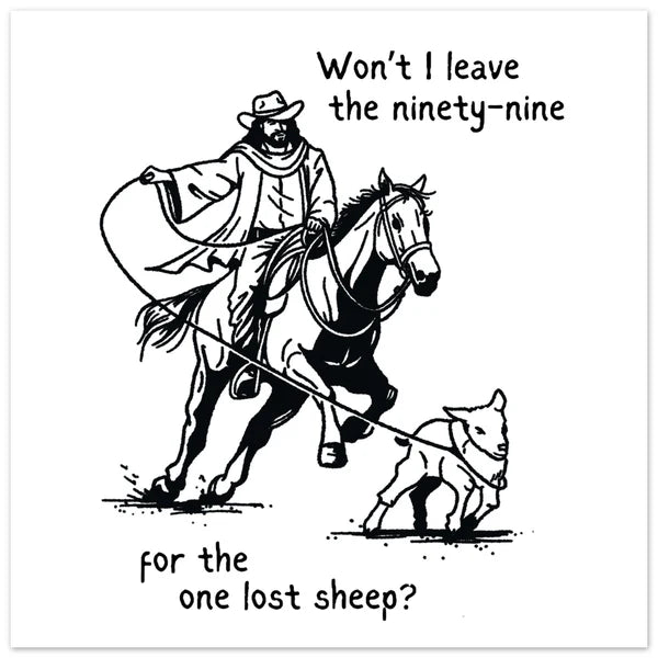 Matthew 18:12 Leaving The Ninety-Nine Print Following The Lost Sheep Wall Art