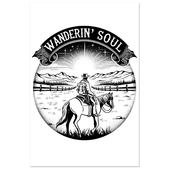 Wandering Soul Cowboy Print