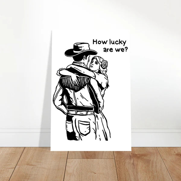 “28” Zach Bryan Inspired, Couple Dancing How Lucky Are We Print