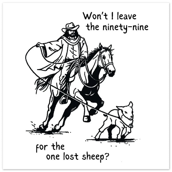 Matthew 18:12 Leaving The Ninety-Nine Print Following The Lost Sheep Wall Art