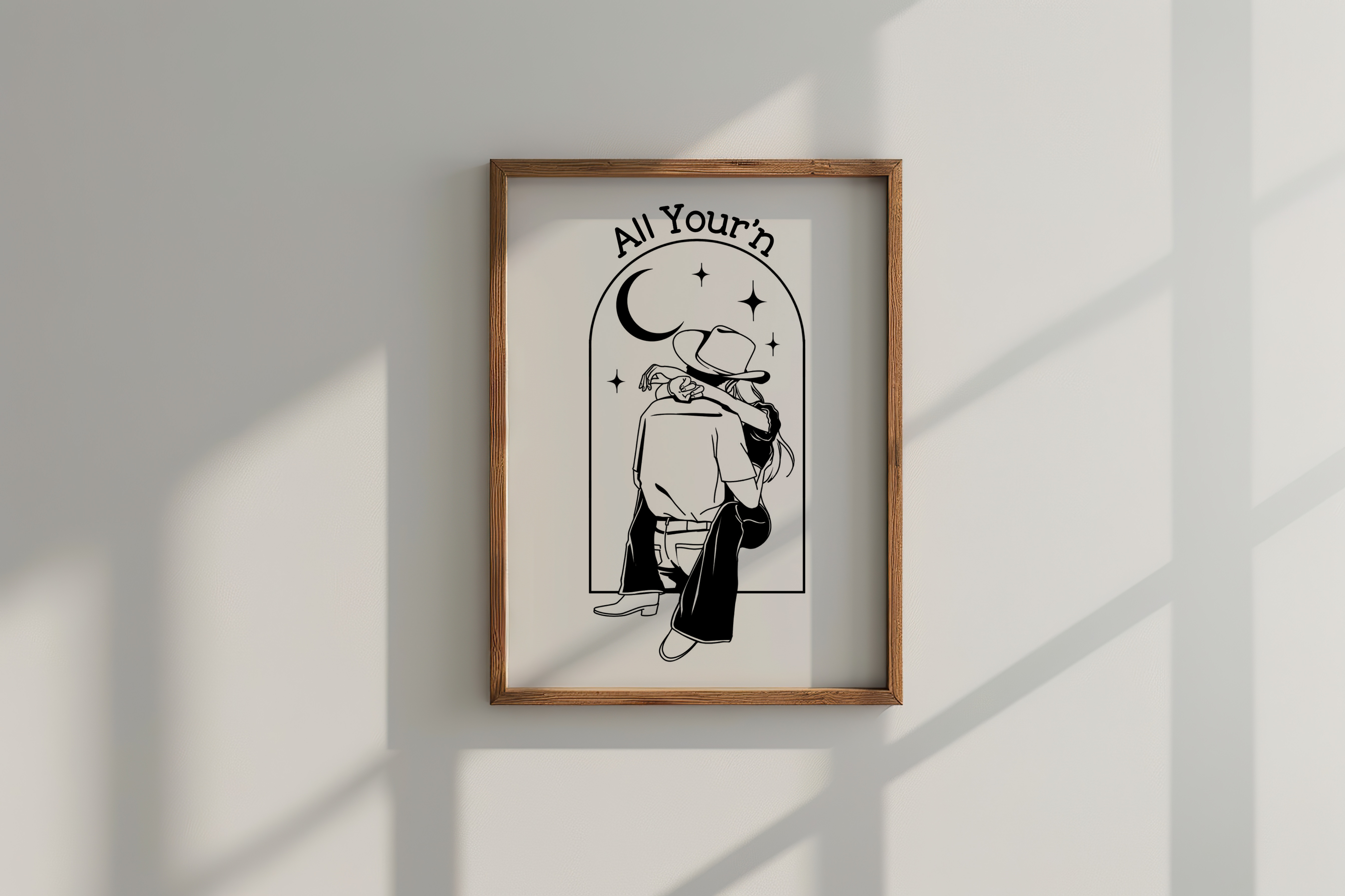 Tyler Childers Inspired All Your'n Wooden Framed Print