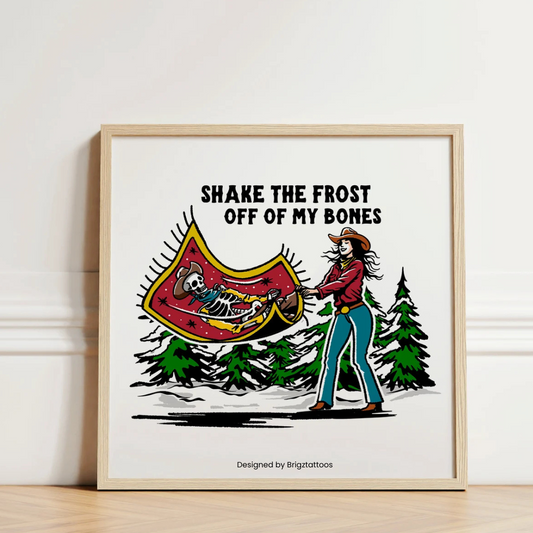 Tyler Childers Inspired Shake The Frost Wooden Framed Print