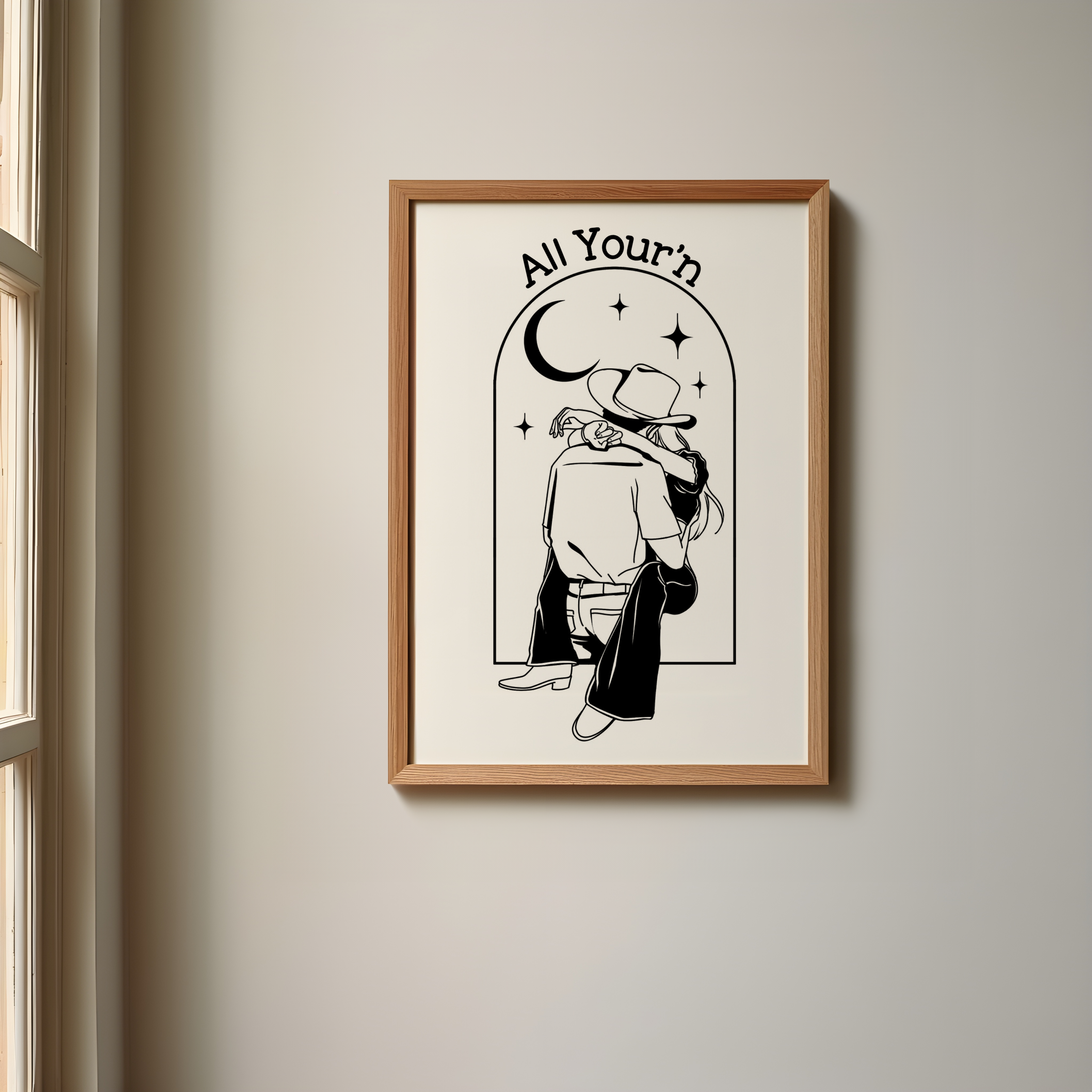 Tyler Childers Inspired All Your'n Wooden Framed Print