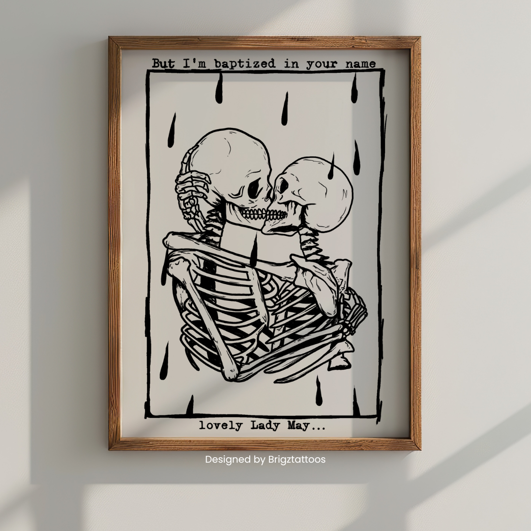 Tyler Childers Inspired Lady May Wooden Framed Print