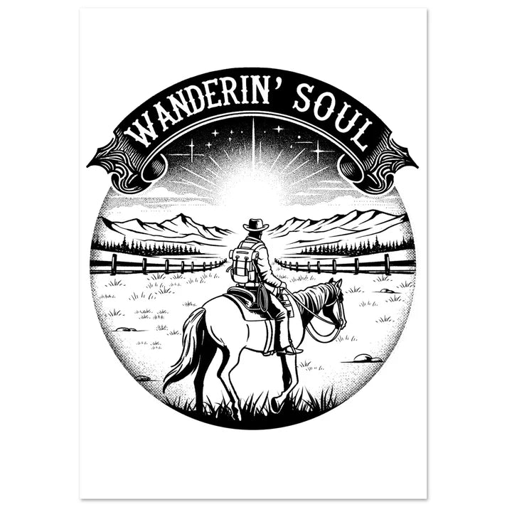 Wandering Soul Cowboy Print