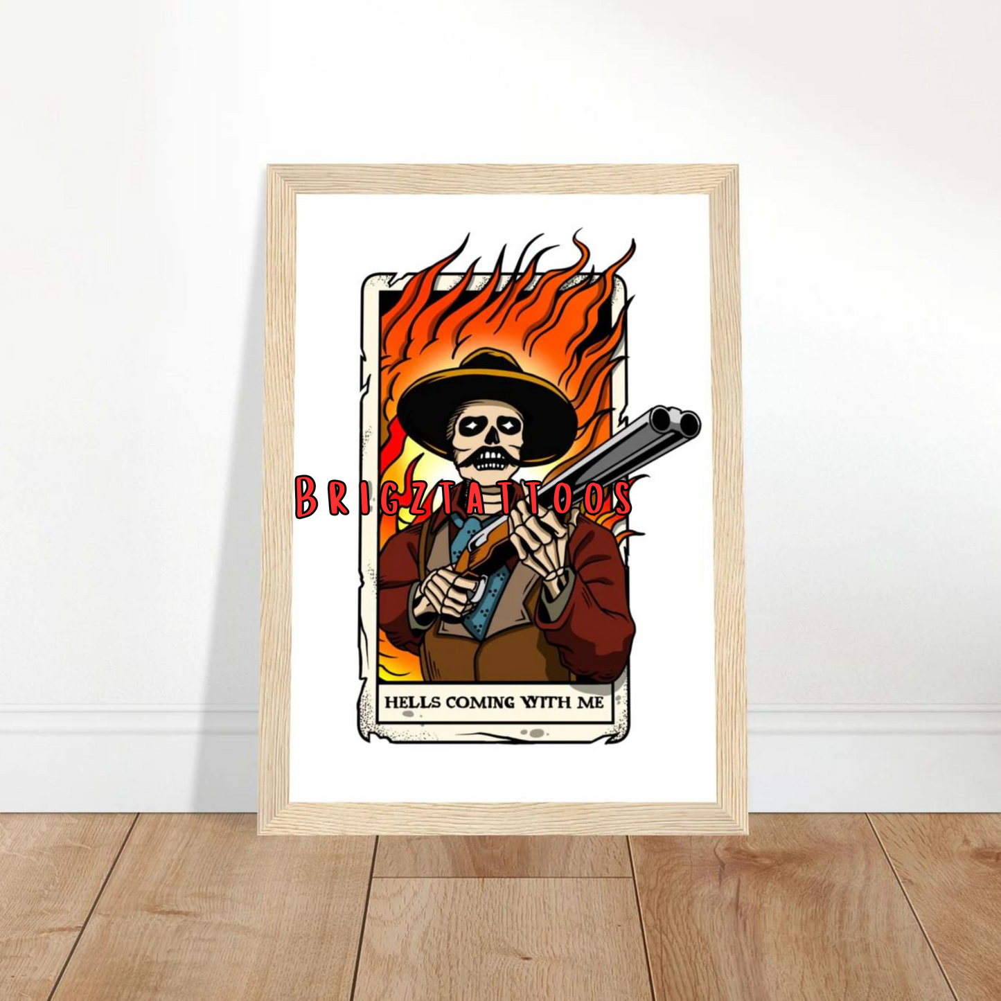 Hells Coming With Me Doc Holiday Tombstone Inspired Graphic Print