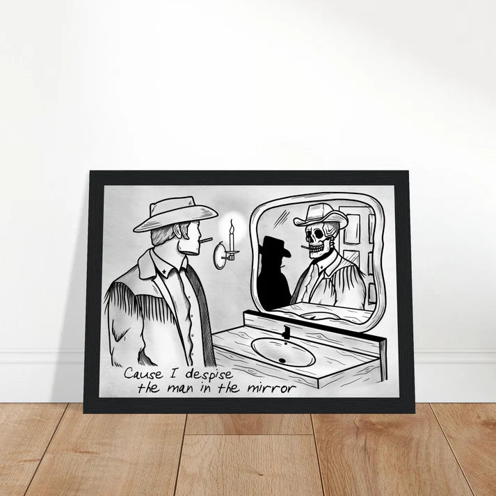 Benjamin Tod Inspired Using Again Wooden Framed Graphic Print