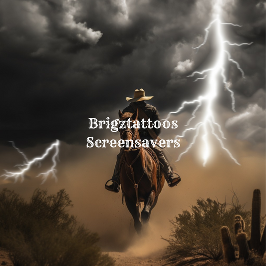 Cowboys and Lightning Screensaver