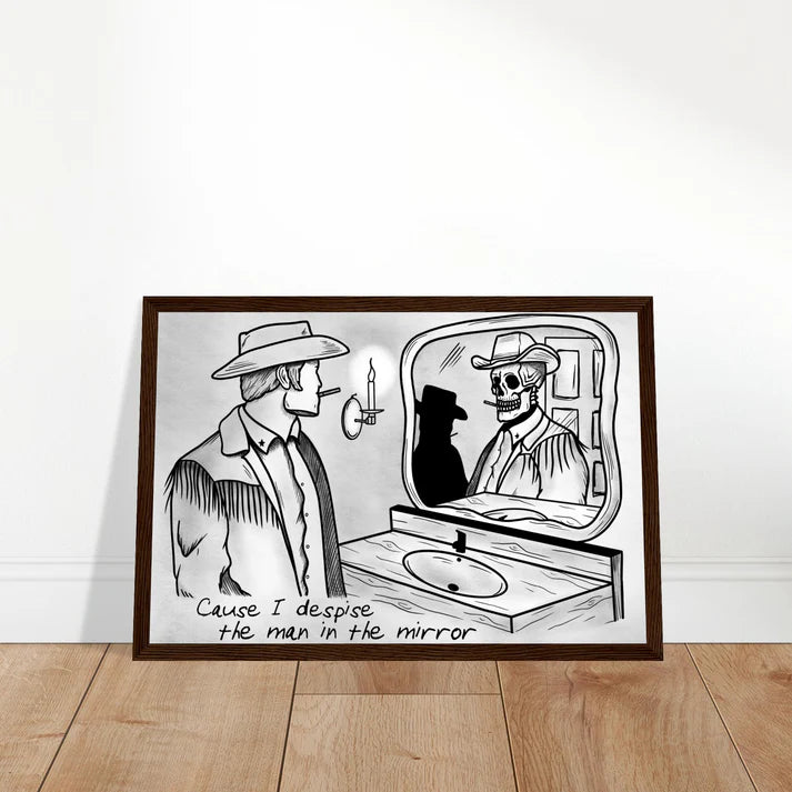 Benjamin Tod Inspired Using Again Wooden Framed Graphic Print