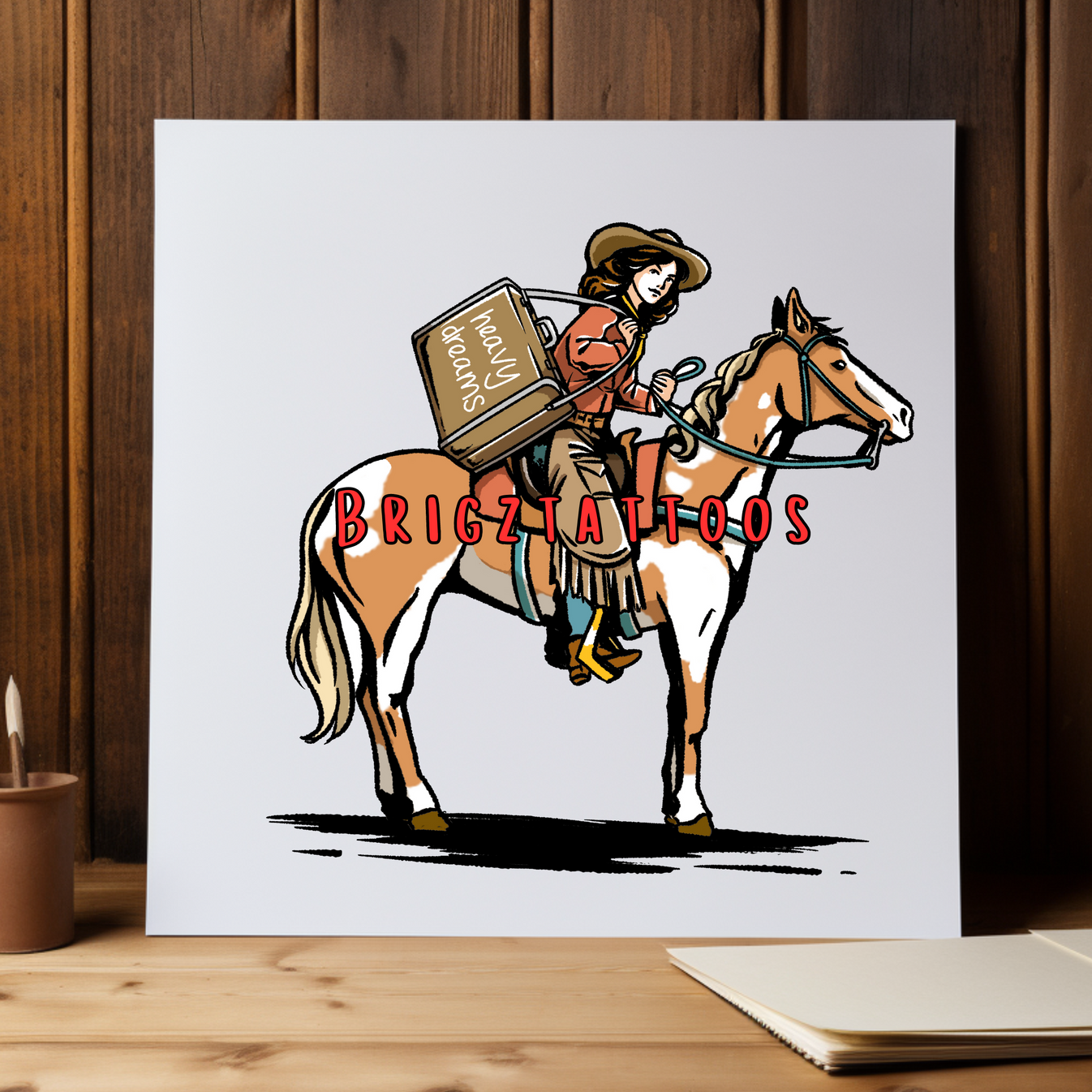 Quiet, Heavy, Dreams Inspired Tattoo idea Cowgirl Brigz Tattoos