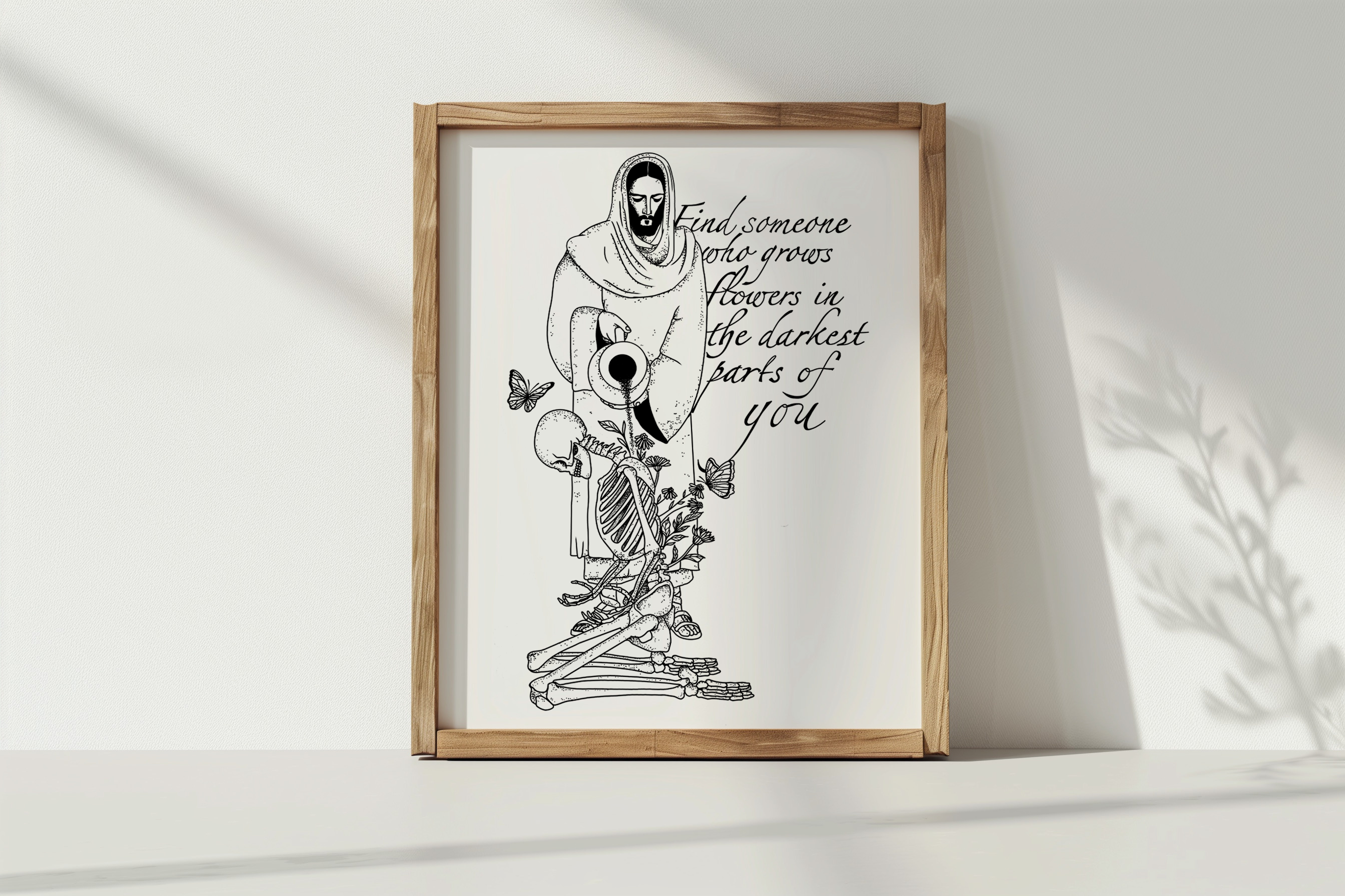 Jesus Sun to Me Graphic Print with Lyrics