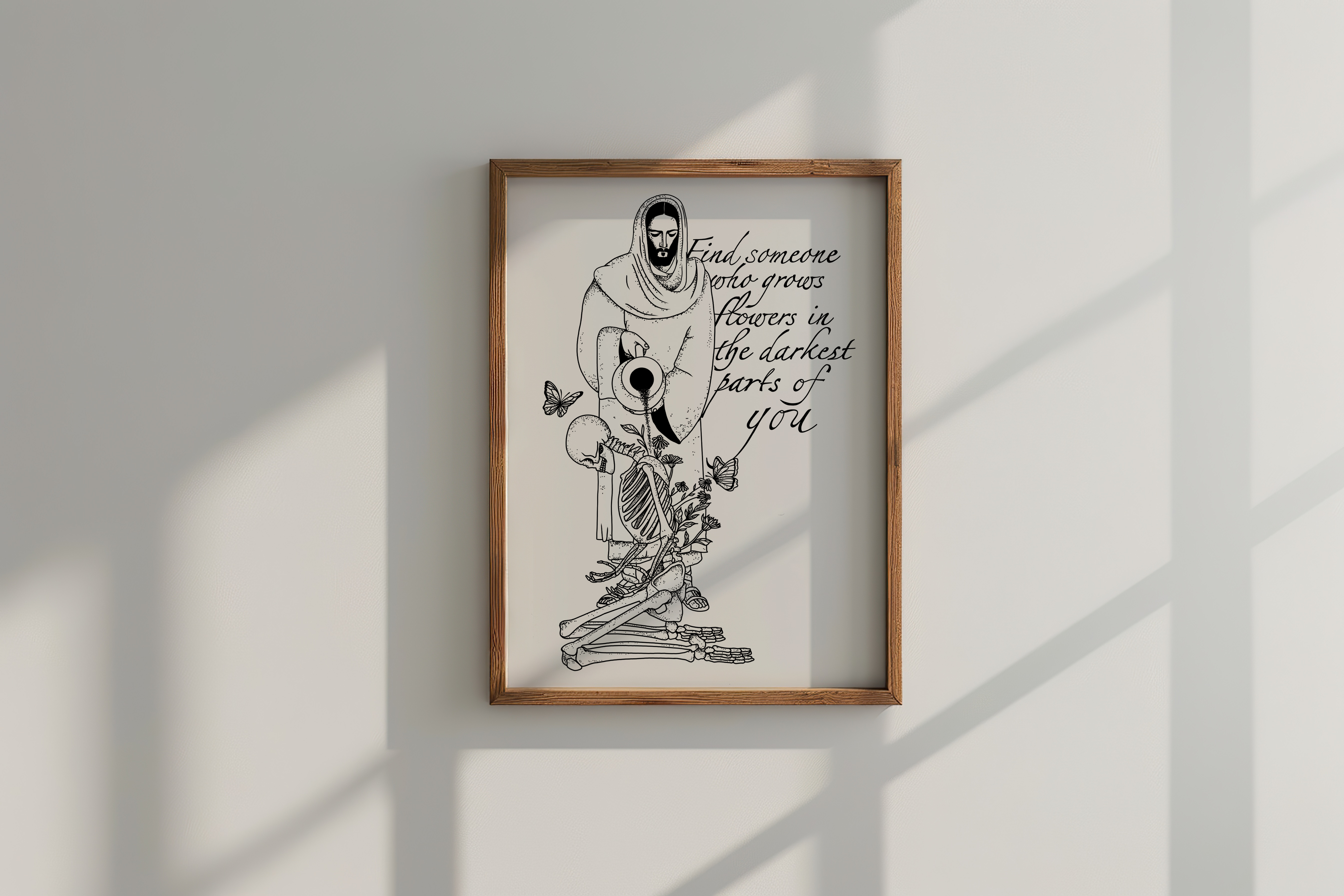 Jesus Sun to Me Graphic Print with Lyrics