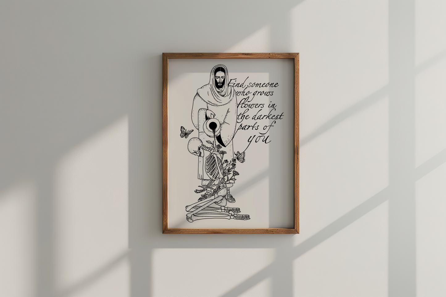 Jesus Sun to Me Graphic Print with Lyrics