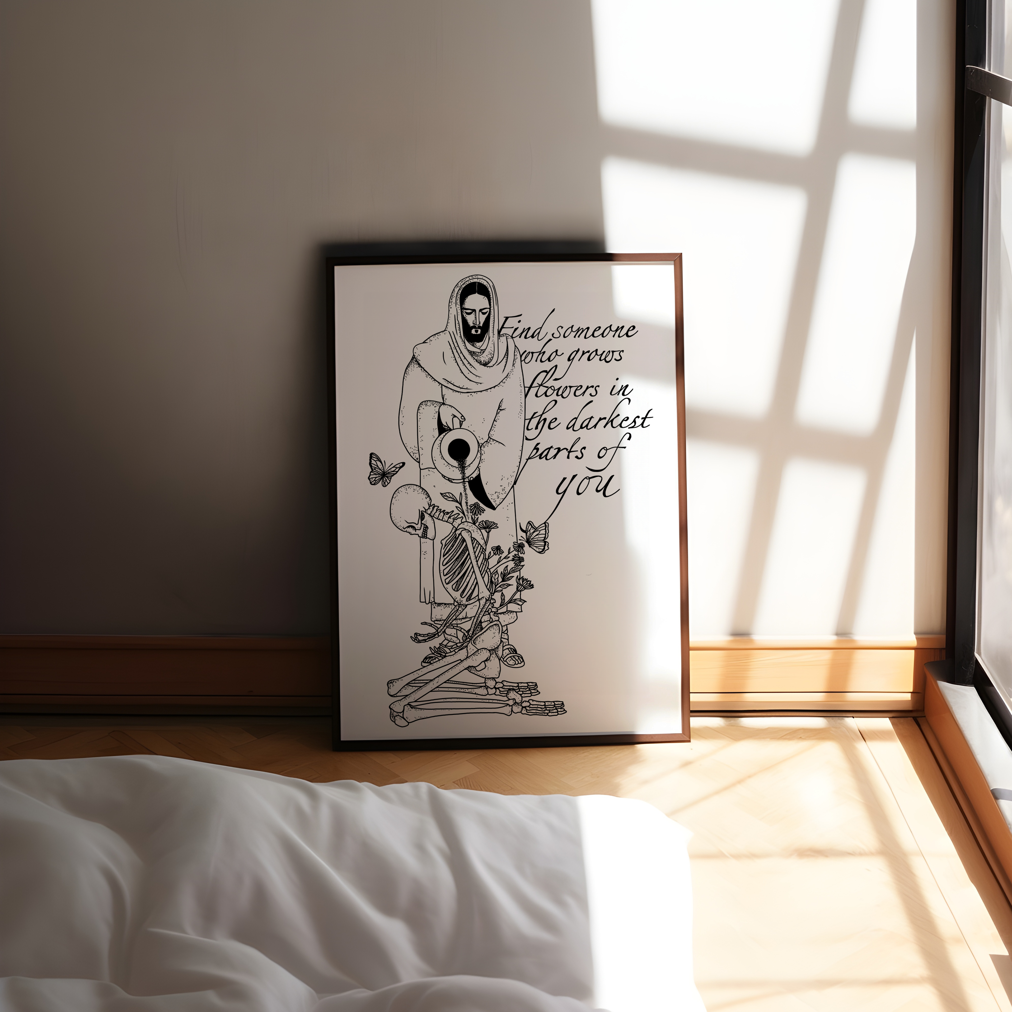 Jesus Sun to Me Graphic Print with Lyrics