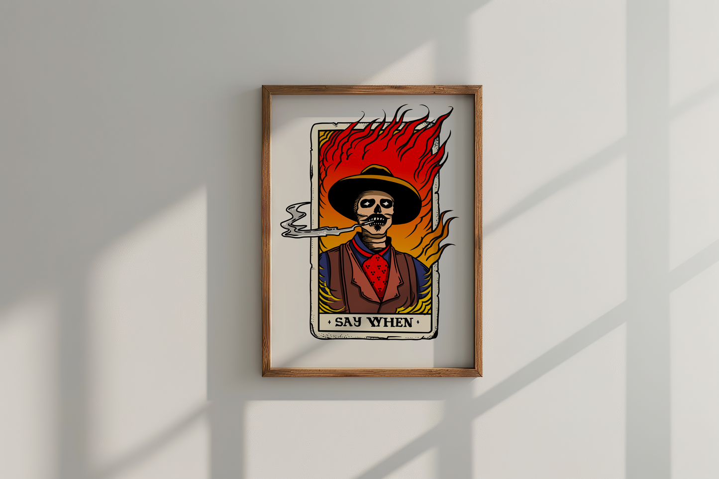 Doc Holiday Tombstone Inspired Wooden Framed Print