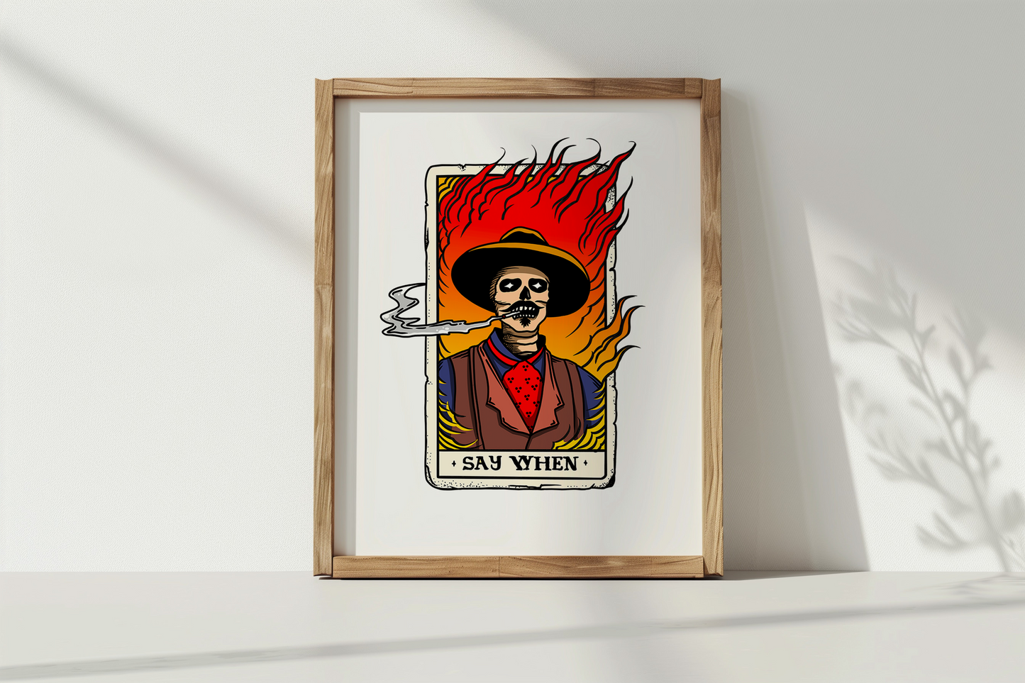 Doc Holiday Tombstone Inspired Wooden Framed Print