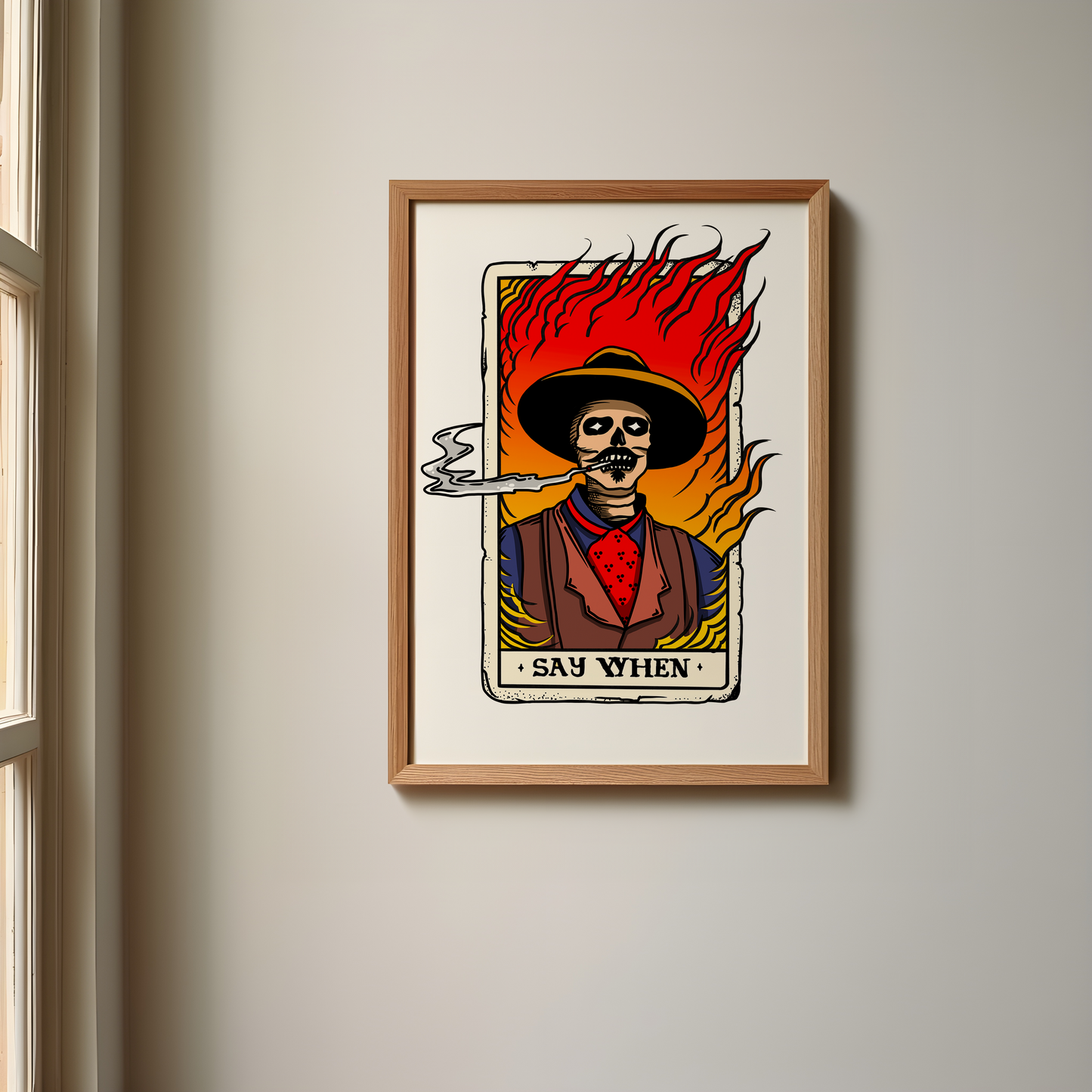 Doc Holiday Tombstone Inspired Wooden Framed Print